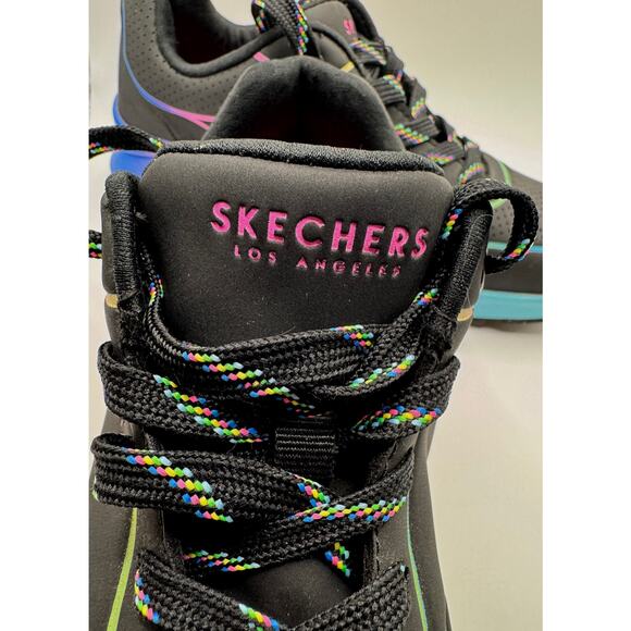 Skechers Uno Pop Of Sunshine Style 155148 Women’s Black Rainbow US size 6.5 - Picture 2 of 8